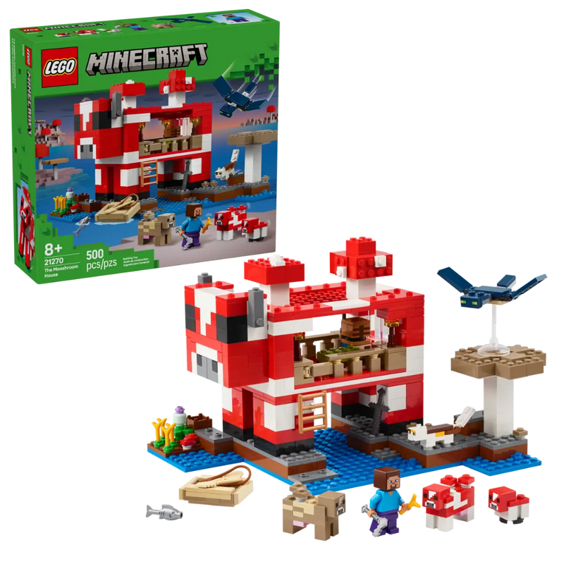 Lego 21270 Minecraft The Mooshroom House (500 Pieces)