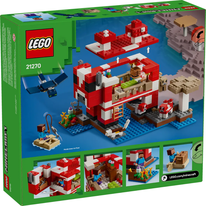 Lego 21270 Minecraft The Mooshroom House (500 Pieces)