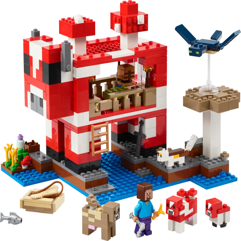 Lego 21270 Minecraft The Mooshroom House (500 Pieces)