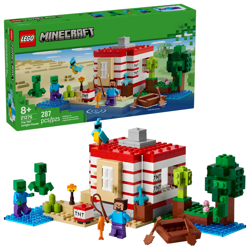 Lego 21275 Minecraft The TNT Jungle House (287 Pieces)