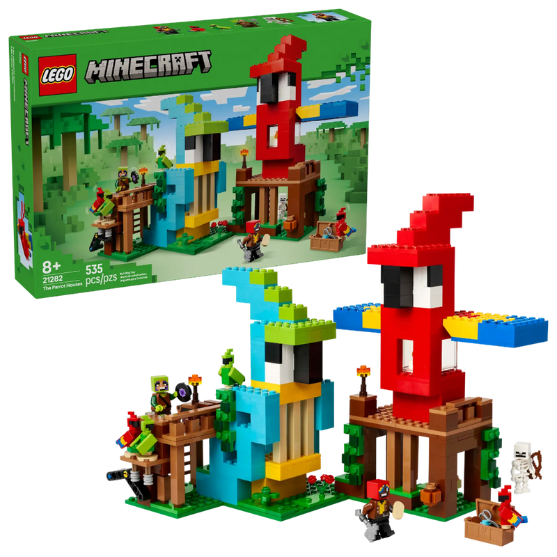 Lego 21282 Minecraft The Parrot Houses (535 Pieces)