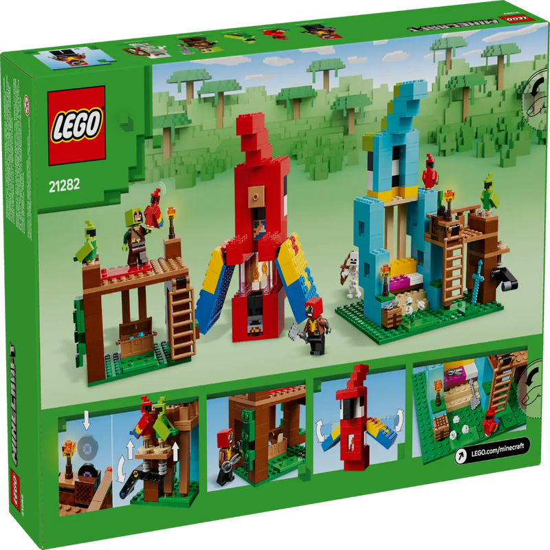 Lego 21282 Minecraft The Parrot Houses (535 Pieces)