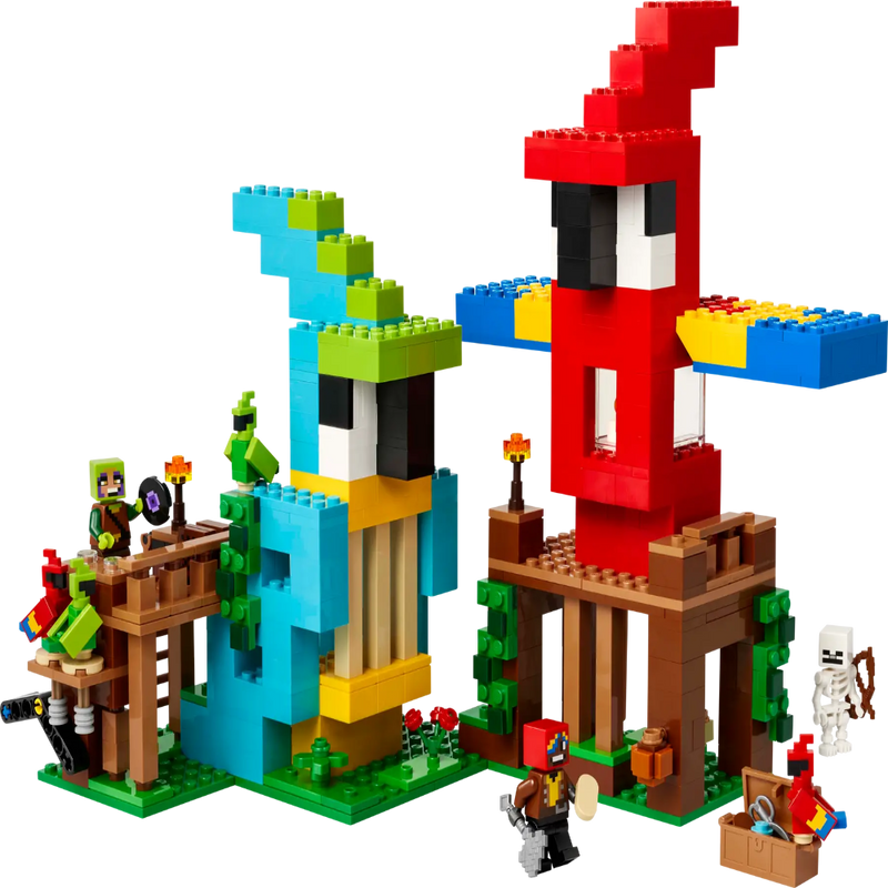 Lego 21282 Minecraft The Parrot Houses (535 Pieces)