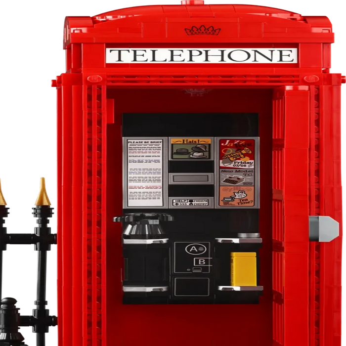 Lego 21347 Ideas Red London Telephone Box (1460 Pieces)-Construction-LEGO-Toycra