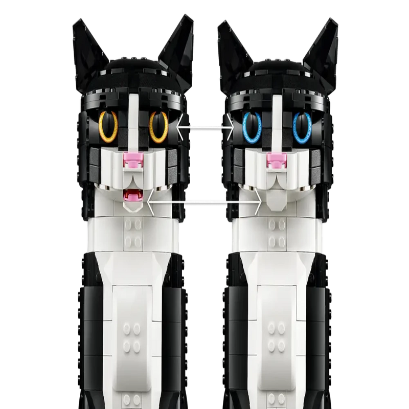 Lego 21349 Ideas Tuxedo Cat (1710 Pieces)-Construction-LEGO-Toycra