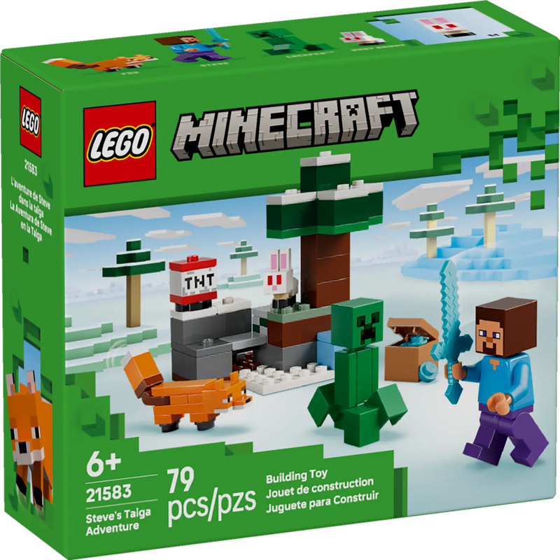 Lego 21583 Minecraft Steve's Taiga Adventure ( 79Pieces)