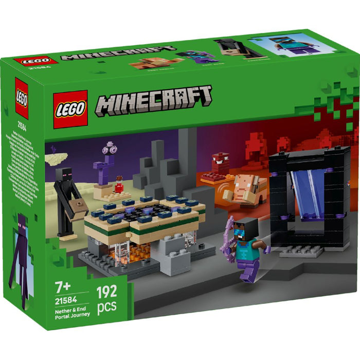 Lego 21584 Minecraft Nether & End Portal Journey (192 Pieces)-Construction-LEGO-Toycra