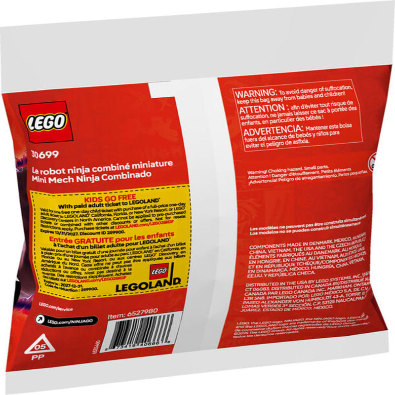 Lego 30699 Recruitment Bags Mini Ninja Combo Mech (80 Pieces)