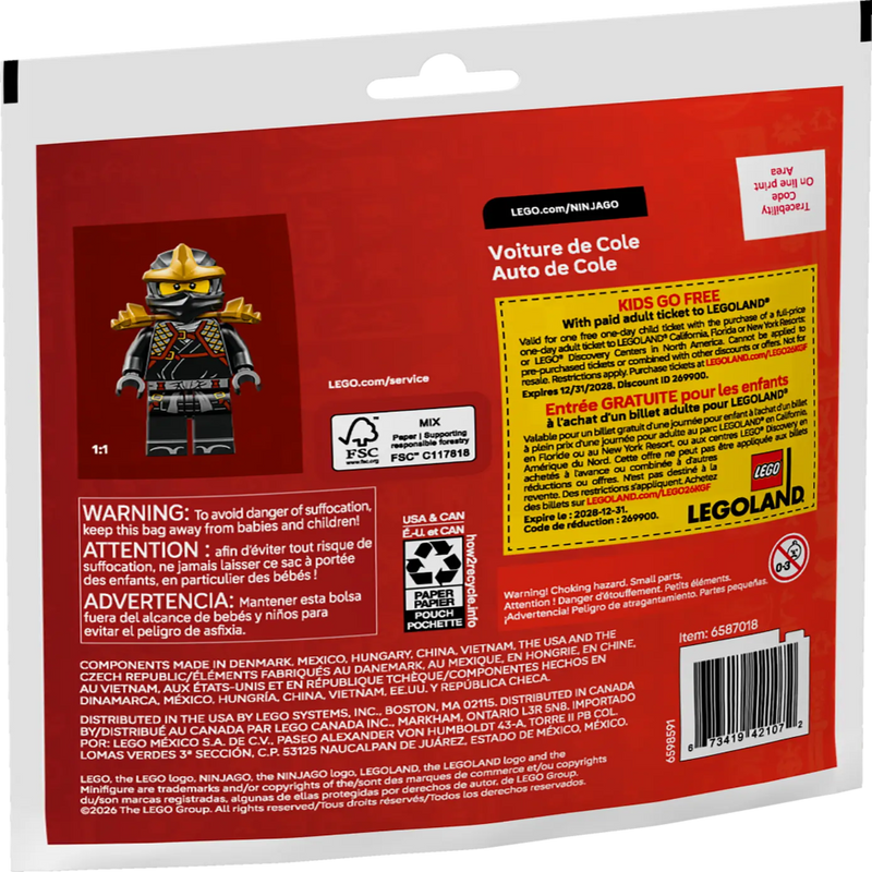 Lego 30723 Recruitment Bags Ninja Cole's Car (39 Pieces)