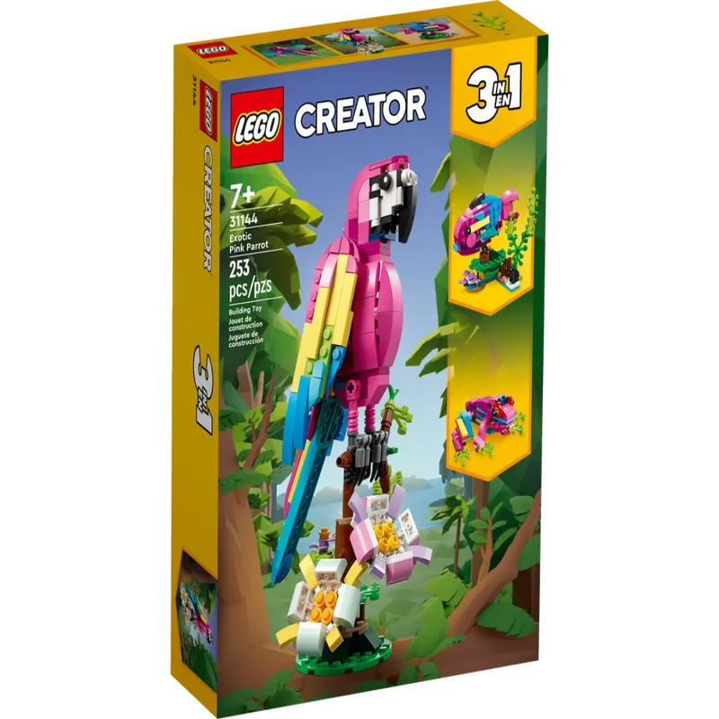 Lego 31144 Creator 3-in-1 Exotic Pink Parrot ( 253 Pieces )