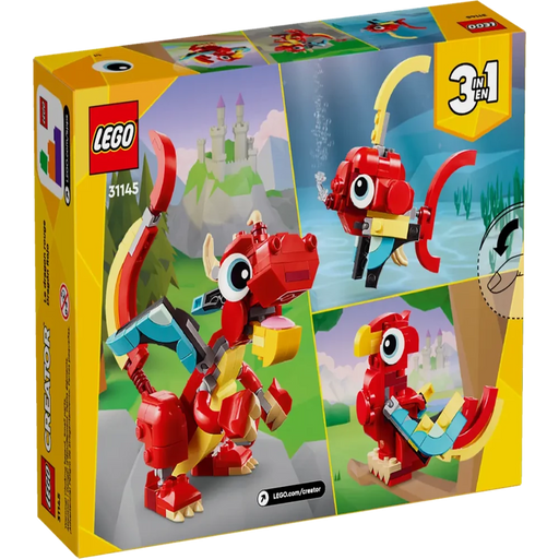 Lego 31145 Creator 3-in-1 Red Dragon (149 Pieces)-Construction-LEGO-Toycra