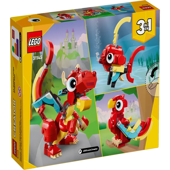 Lego 31145 Creator 3-in-1 Red Dragon (149 Pieces)-Construction-LEGO-Toycra