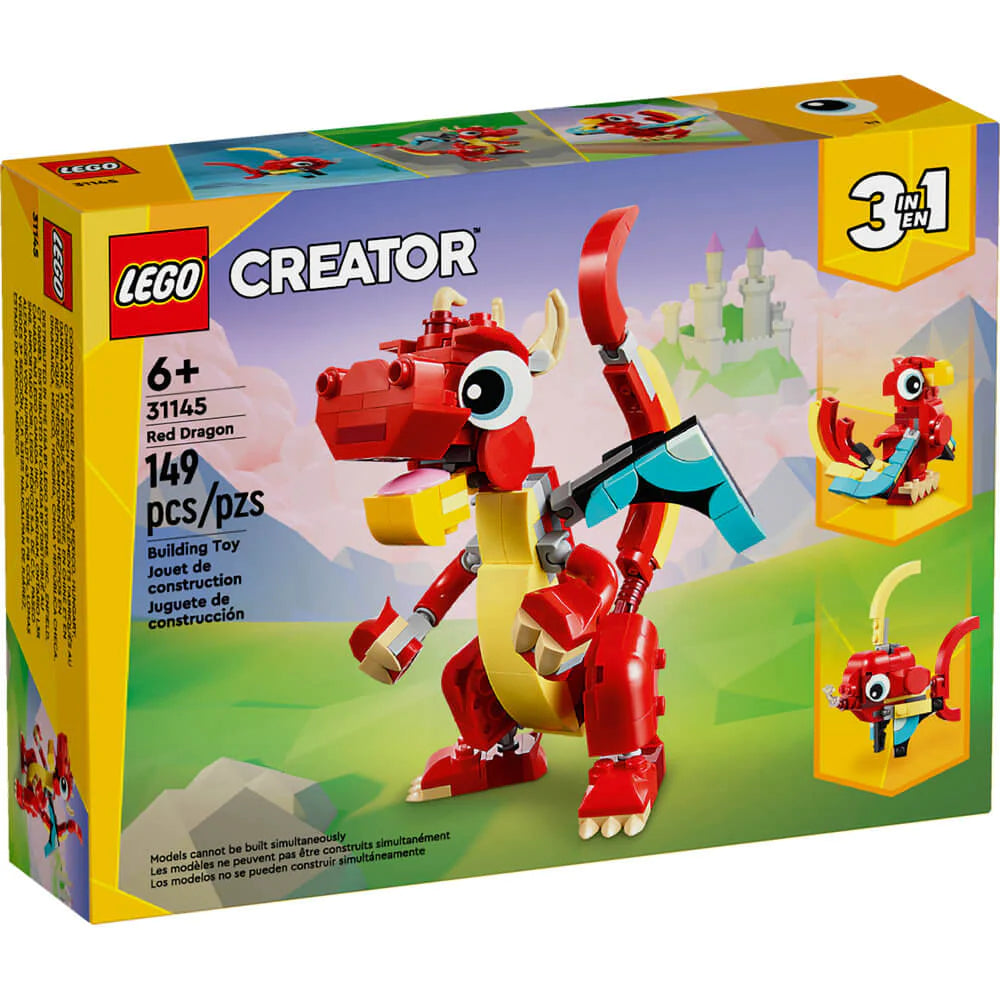 Lego 31145 Creator 3-in-1 Red Dragon (149 Pieces)