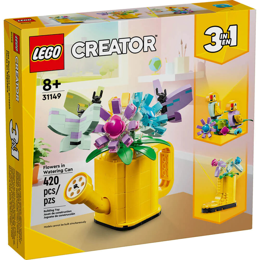 Lego 31149 Creator 3-in-1 Flowers In Watering Can ( 420 Pieces )