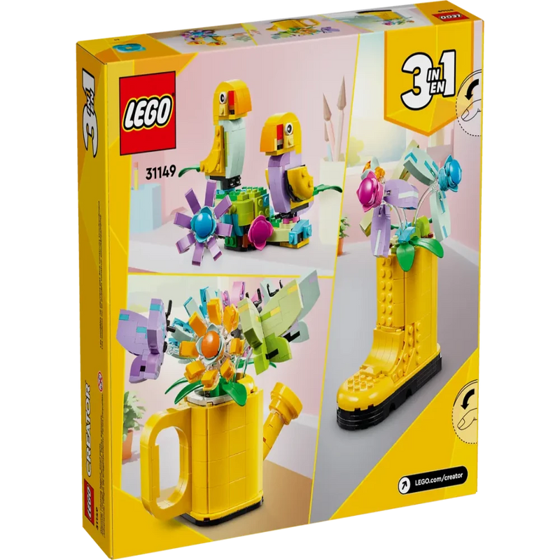 Lego 31149 Creator 3-in-1 Flowers In Watering Can ( 420 Pieces )