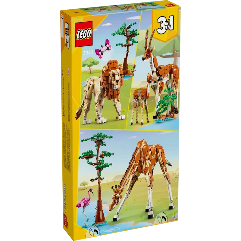 Lego 31150 Creator 3-in-1 Wild Safari Animals ( 780 Pieces )-Construction-LEGO-Toycra