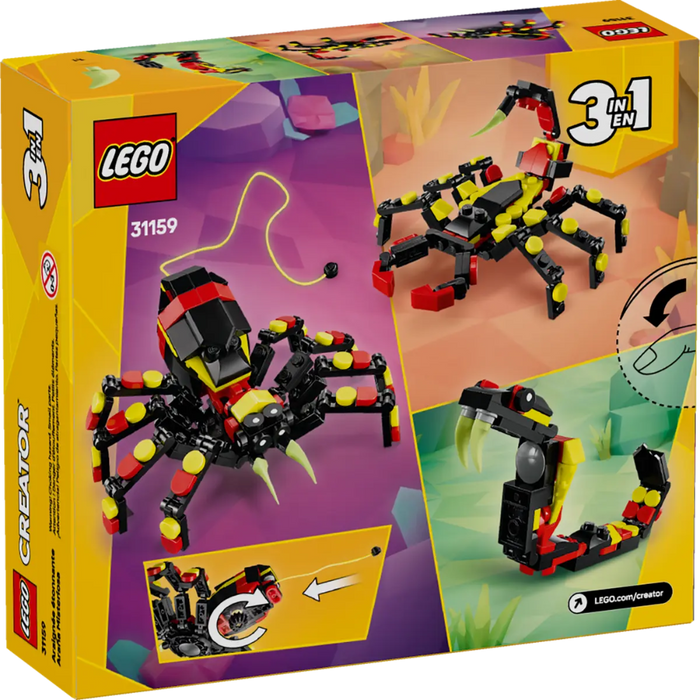 Lego 31159 Creator Wild Animals Surprising Spider (153 Pieces)-Construction-LEGO-Toycra