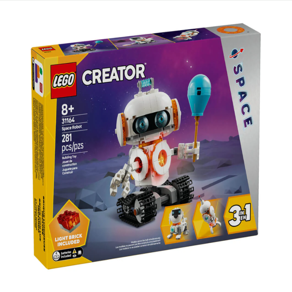 Lego 31164 Creator 3 In 1 Space Robot (281 Pieces)