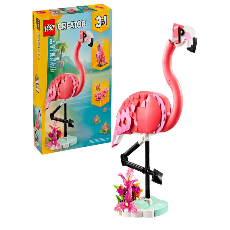 Lego 31170 Creator 3 In 1 Wild Animals: Pink Flamingo (288 Pieces)