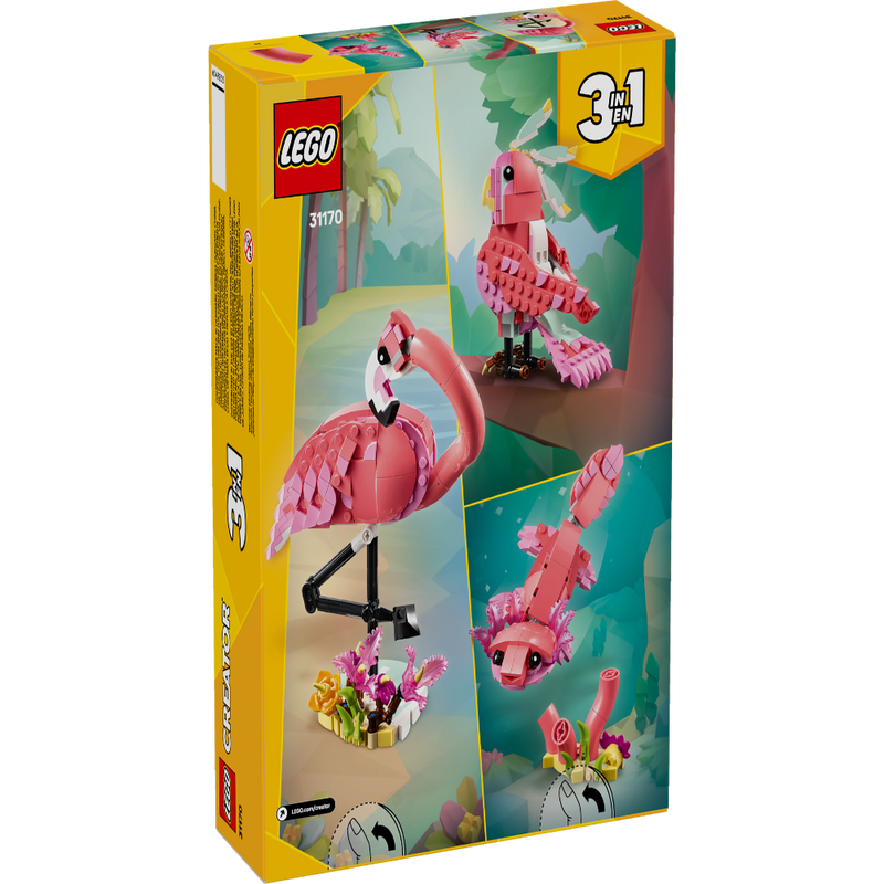 Lego 31170 Creator 3 In 1 Wild Animals: Pink Flamingo (288 Pieces)