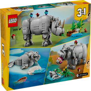 Lego 31171 Creator Wild Animals: Majestic Rhino with Birds (780 Pieces)