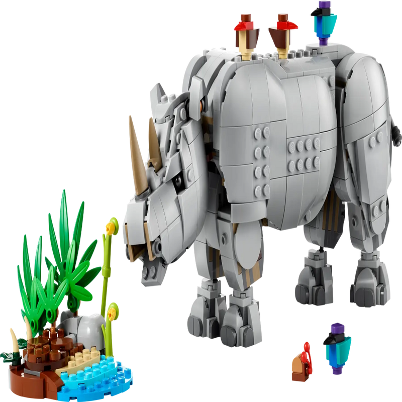 Lego 31171 Creator Wild Animals: Majestic Rhino with Birds (780 Pieces)