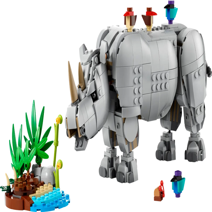 Lego 31171 Creator Wild Animals: Majestic Rhino with Birds (780 Pieces)-Construction-LEGO-Toycra