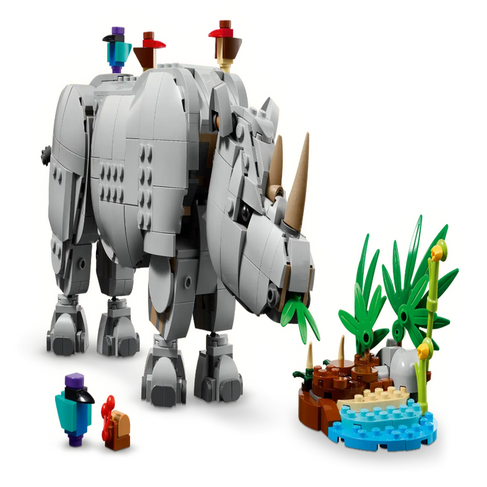 Lego 31171 Creator Wild Animals: Majestic Rhino with Birds (780 Pieces)-Construction-LEGO-Toycra