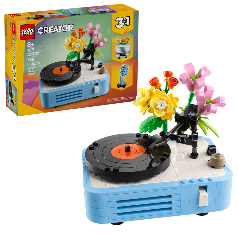 Lego 31172 Creator Record Player with Flowers (366 Pieces)