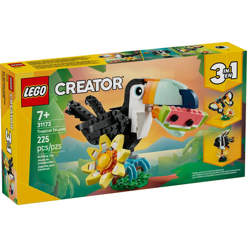 Lego 31173 Creator 3 In 1 Wild Animals : Tropical Toucan (225 Pieces)