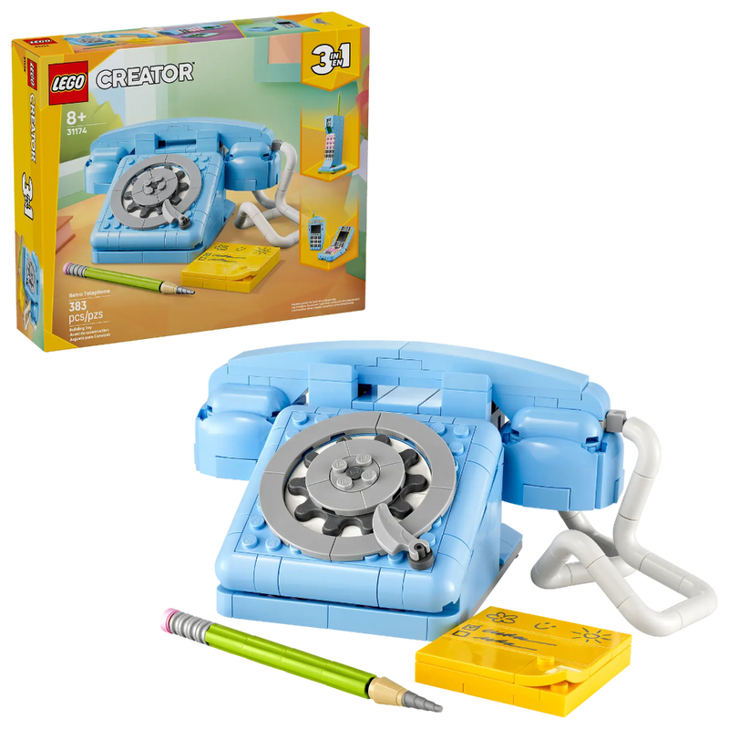 Lego 31174 Creator 3 In 1 Retro Telephone (383 Pieces)