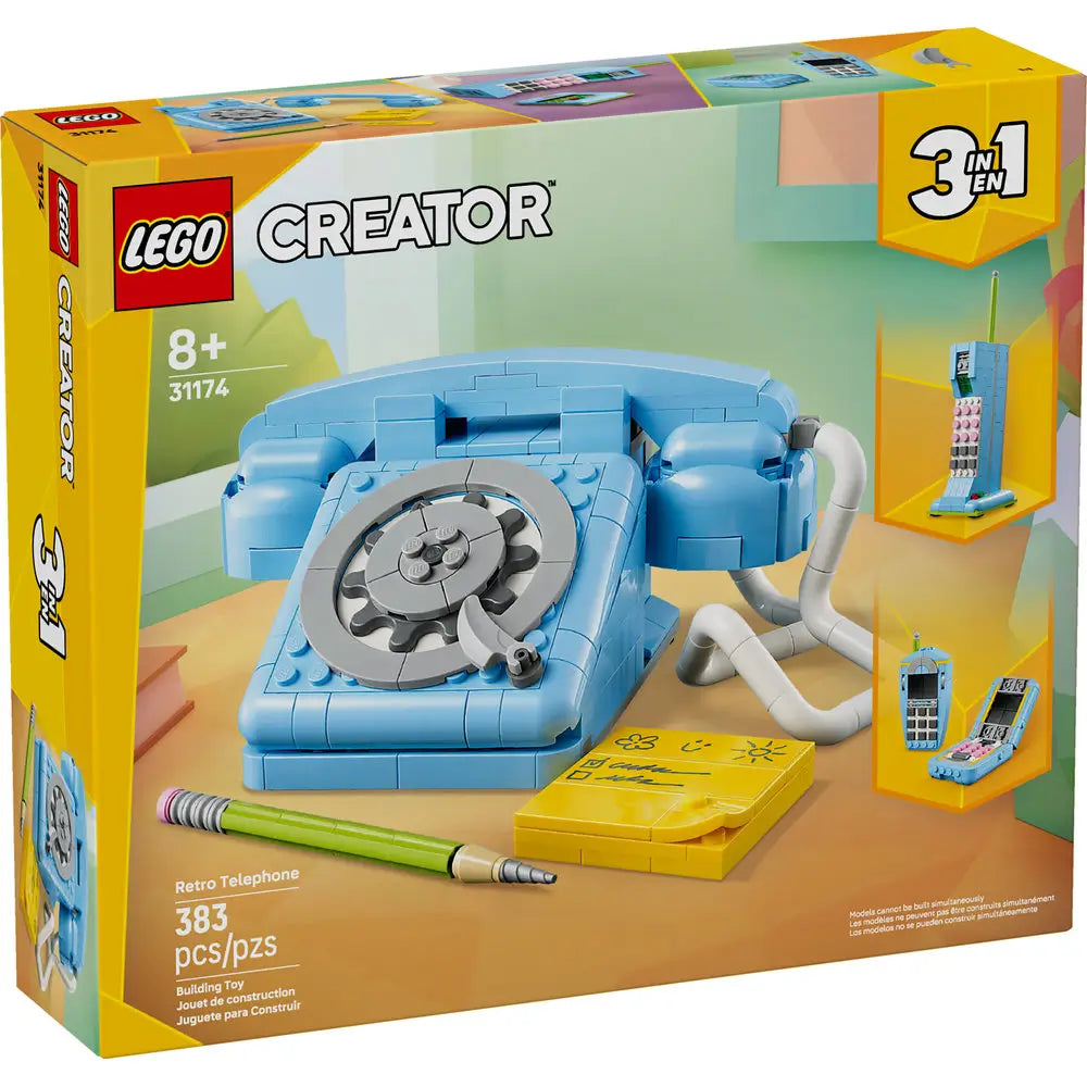 Lego 31174 Creator 3 In 1 Retro Telephone (383 Pieces)