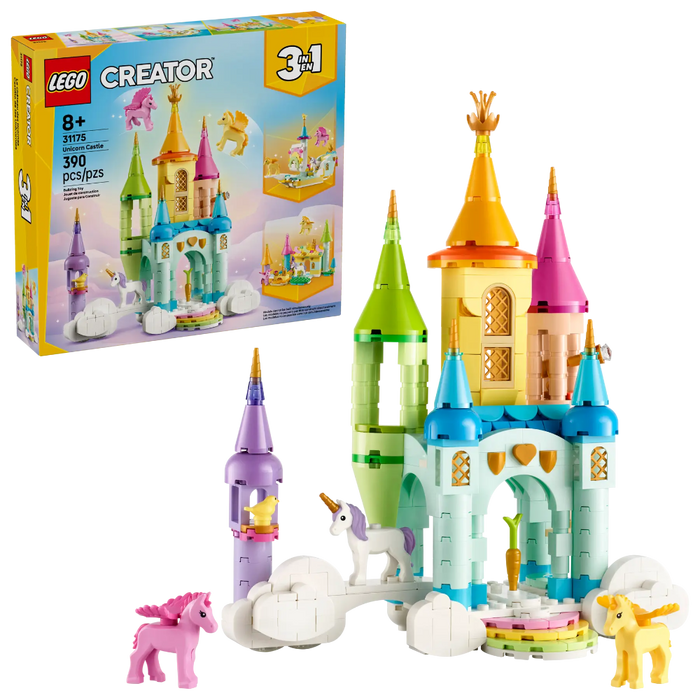 Lego 31175 Creator 3 In 1 Unicorn Castle (390 Pieces)-Construction-LEGO-Toycra