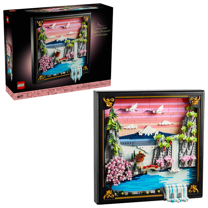 Lego 31218 Art Japanese Cherry Blossom Landscape (1892 Pieces)-Construction-LEGO-Toycra