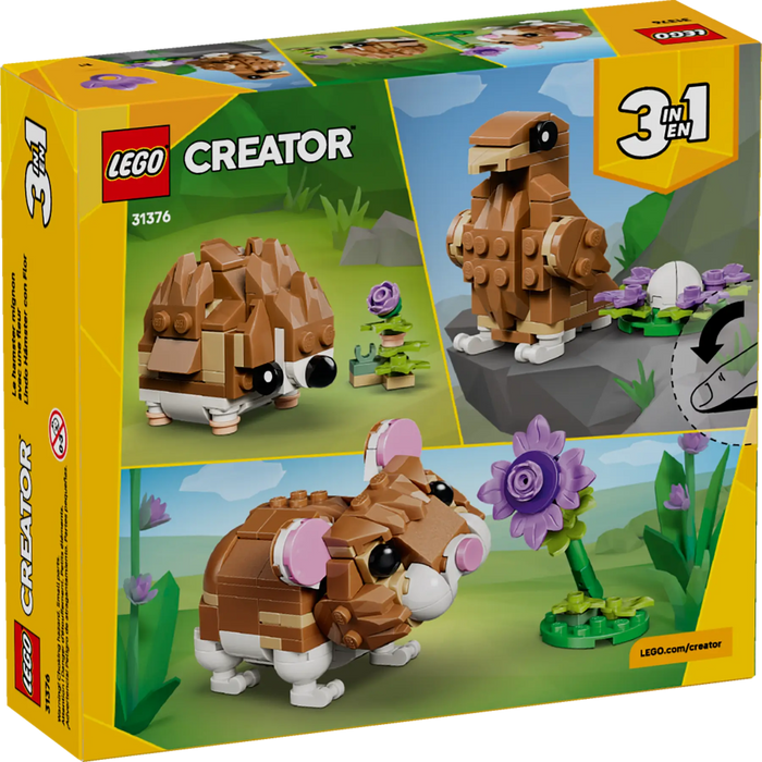 Lego 31376 Creator Cute Hamster With A Flower (166 Pieces)-Construction-LEGO-Toycra