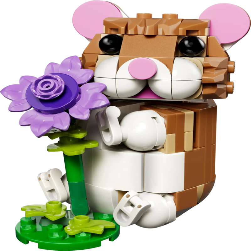 Lego 31376 Creator Cute Hamster With A Flower (166 Pieces)