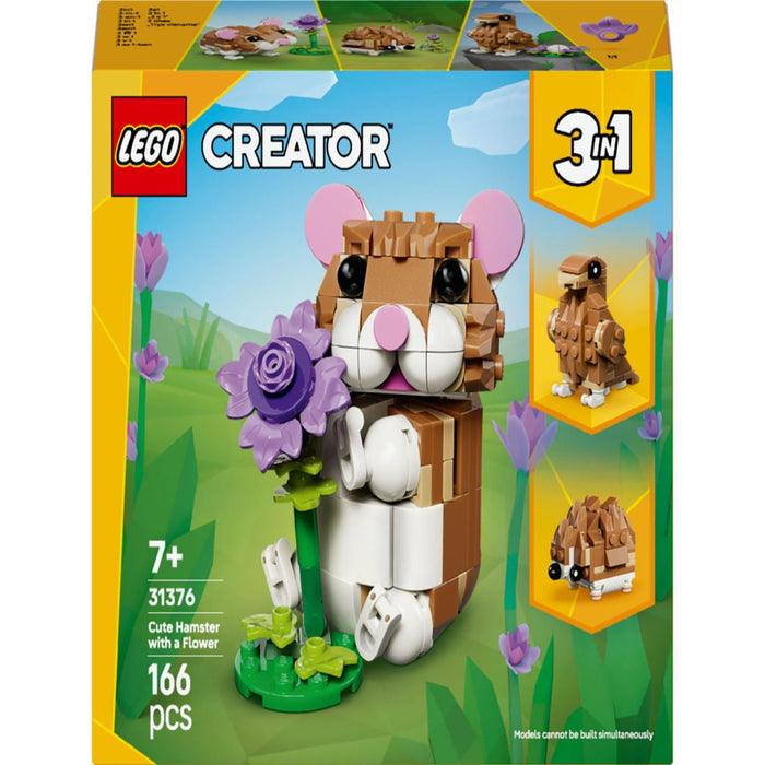 Lego 31376 Creator Cute Hamster With A Flower (166 Pieces)-Construction-LEGO-Toycra