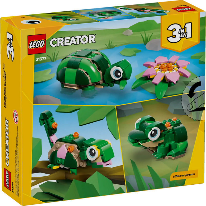 Lego 31377 Creator Turtle With A Water Lily Flower (124 Pieces)