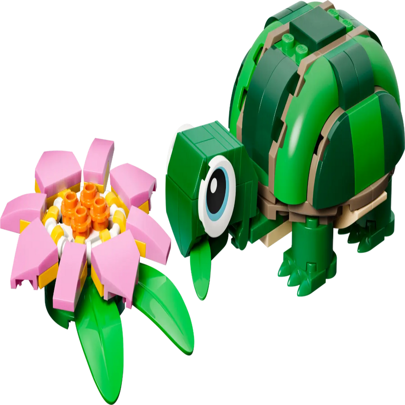 Lego 31377 Creator Turtle With A Water Lily Flower (124 Pieces)