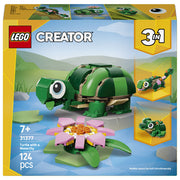 Lego 31377 Creator Turtle With A Water Lily Flower (124 Pieces)