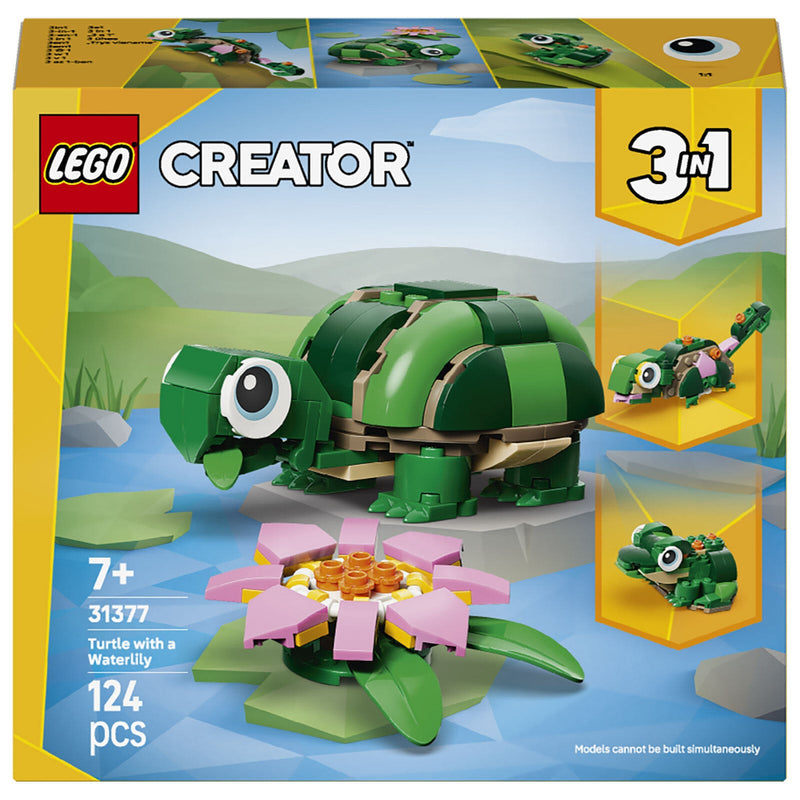 Lego 31377 Creator Turtle With A Water Lily Flower (124 Pieces)