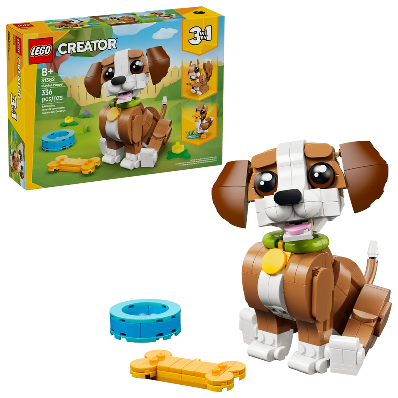 Lego 31382 Creator Cute Animals: Playful Puppy Dog (336 Pieces)