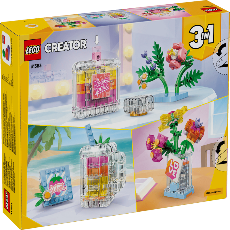 Lego 31383 Creator 3 In 1 Floral Decor Perfume Bottle (286 Pieces)
