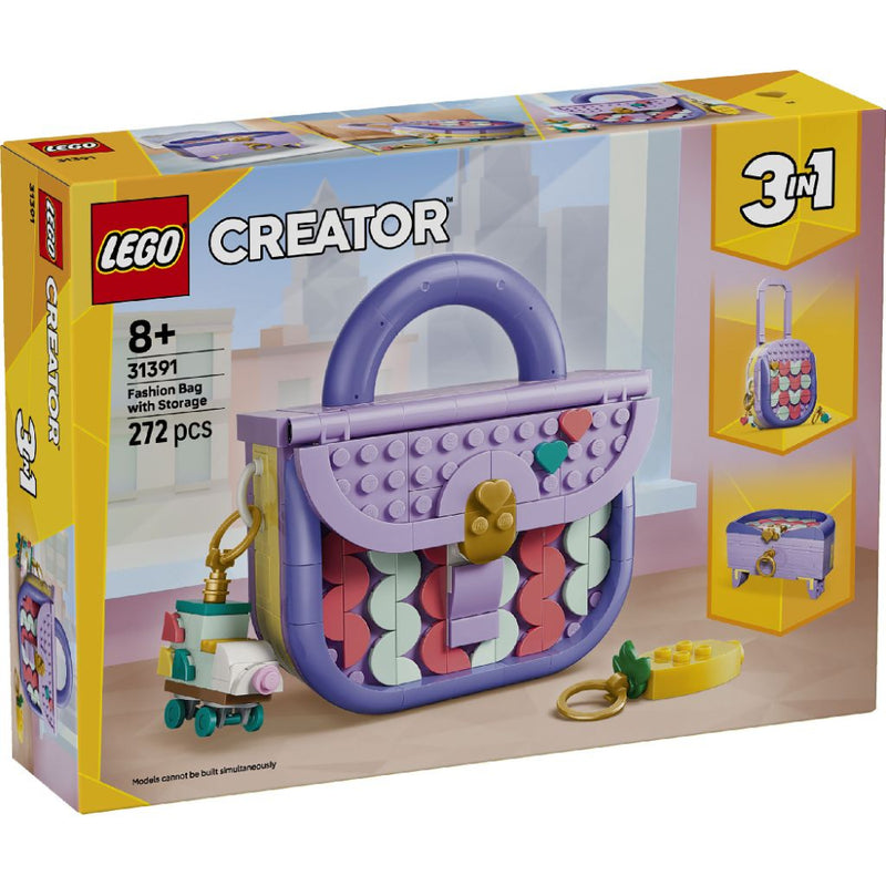 Lego 31391 Creator Art Fashion Bag With Storage (272 Pieces)