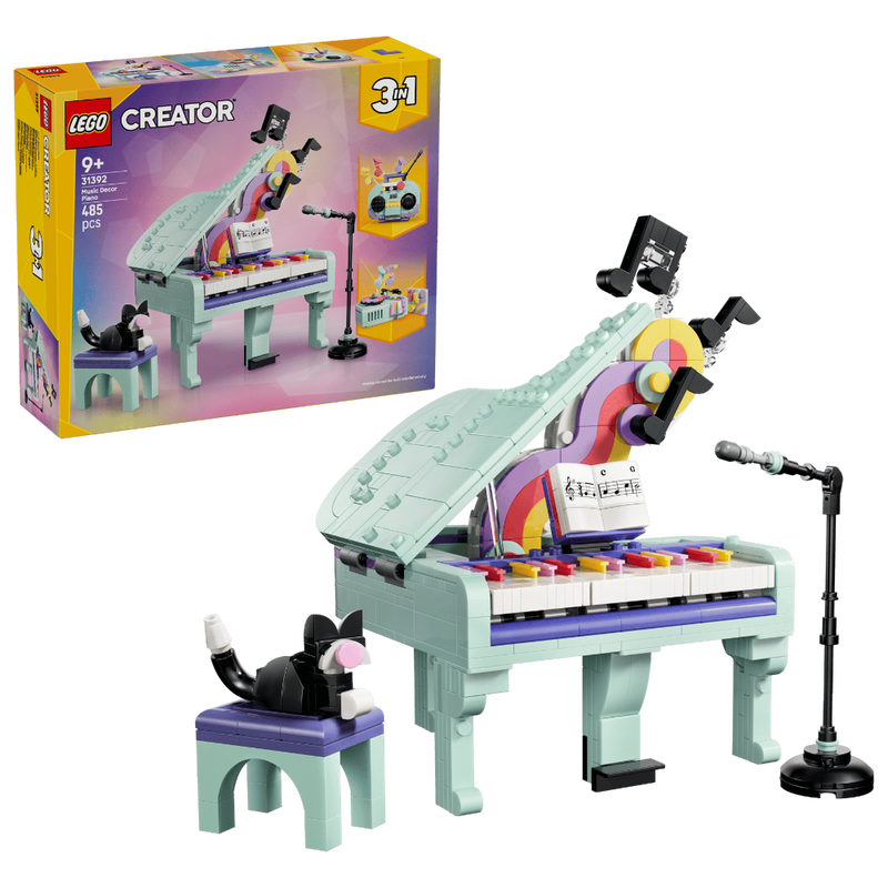 Lego 31392 Creator Music Decor Piano With Cat (485 Pieces)