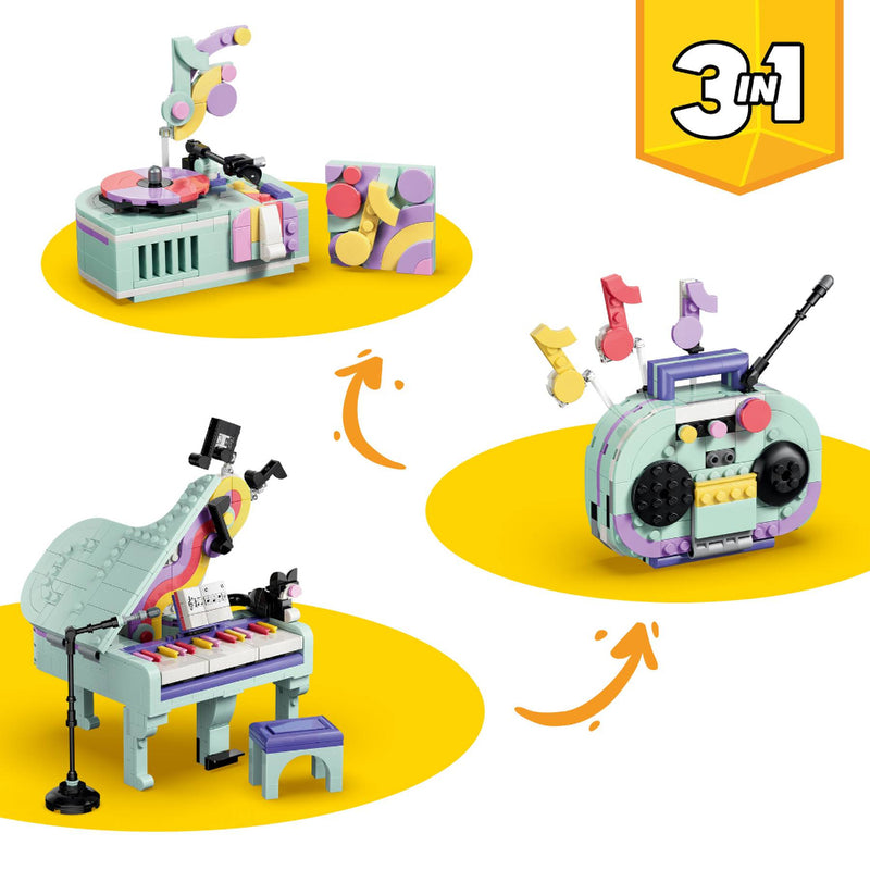 Lego 31392 Creator Music Decor Piano With Cat (485 Pieces)