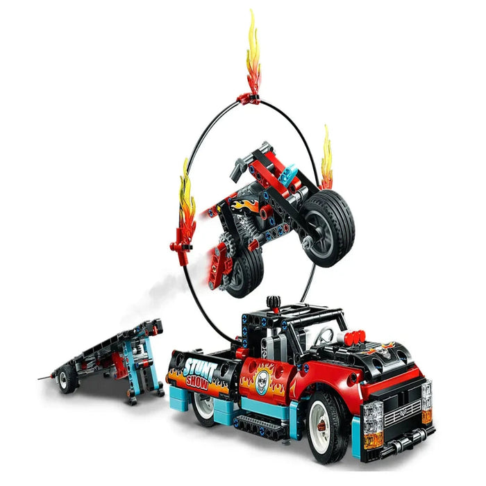 Lego 42106 Technic Stunt Show Truck & Bike (610 Pieces)-Construction-LEGO-Toycra