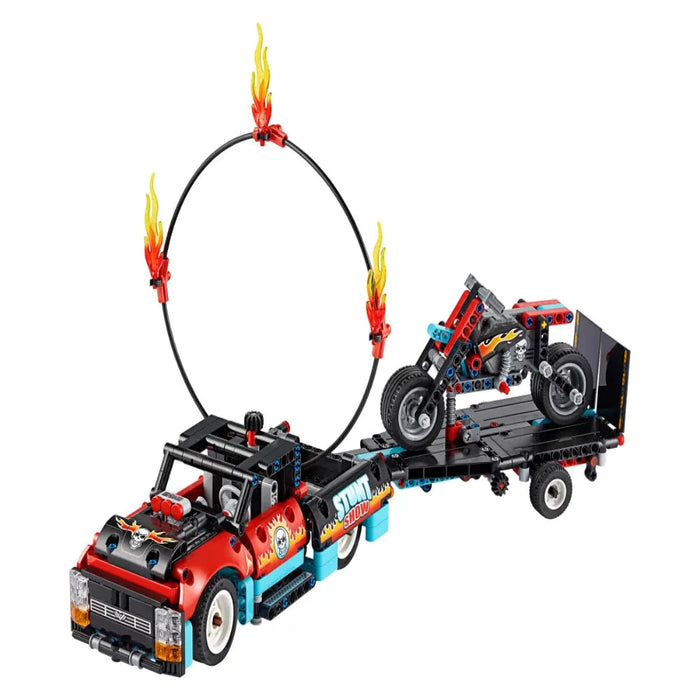 Lego 42106 Technic Stunt Show Truck & Bike (610 Pieces)-Construction-LEGO-Toycra