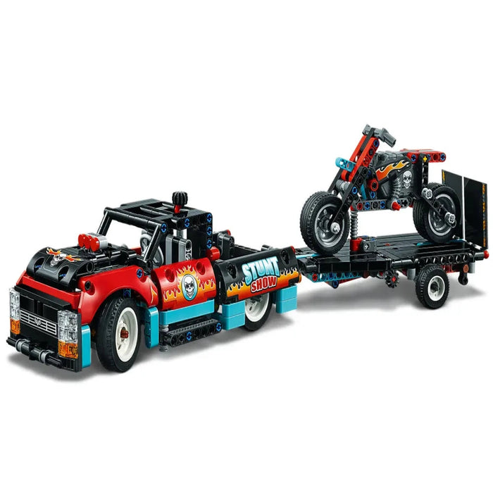 Lego 42106 Technic Stunt Show Truck & Bike (610 Pieces)-Construction-LEGO-Toycra