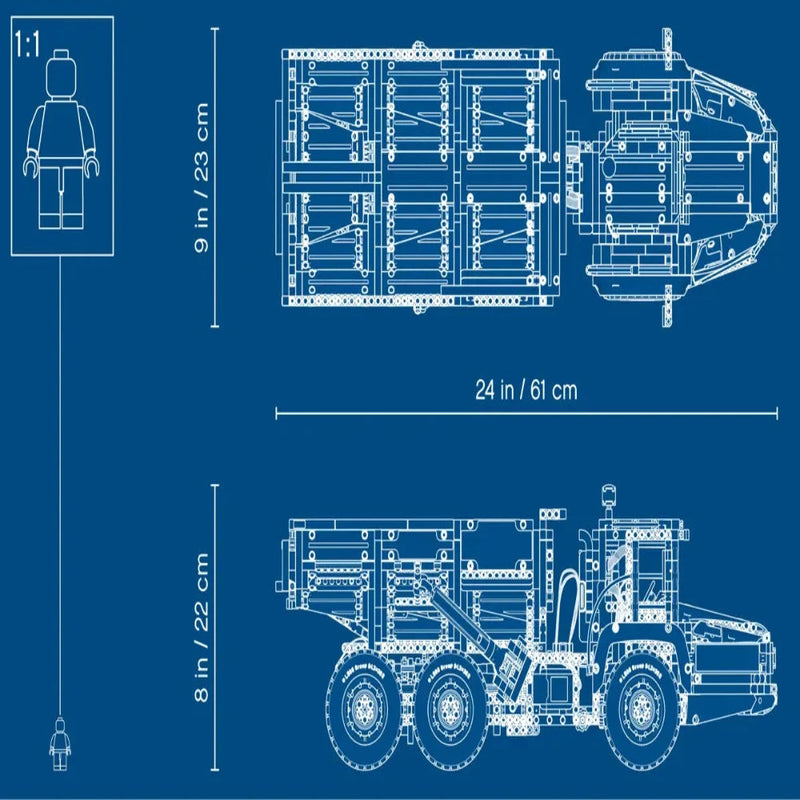 Lego 42114 Technic 6x6 Volvo Articulated Hauler (2193 Pieces)